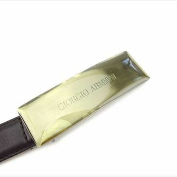 Giorgio Armani belt Brown leather Woman Authentic Used